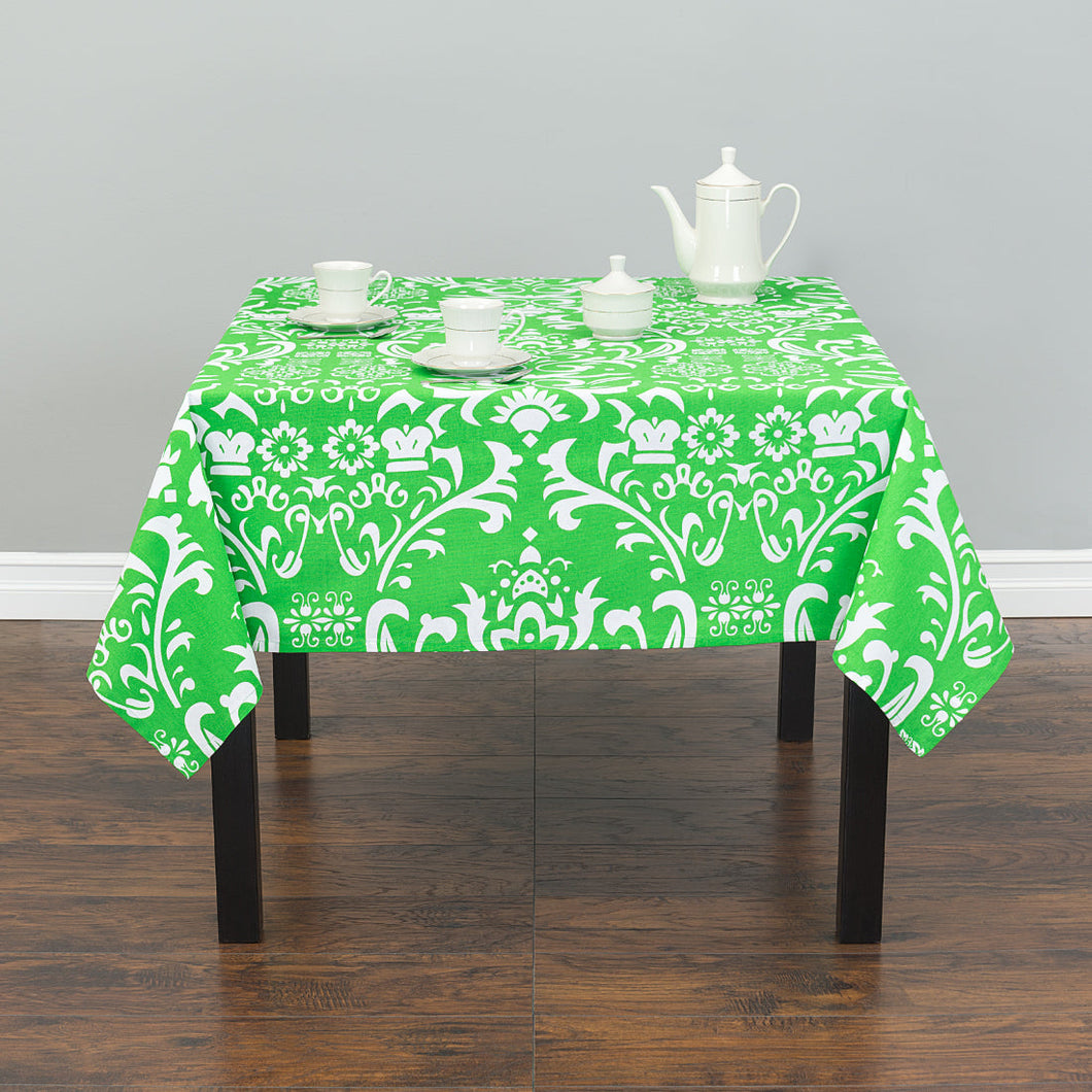 58 X 70 in. Rectangular Cotton Vintage Royalty Tablecloth (4 Colors)