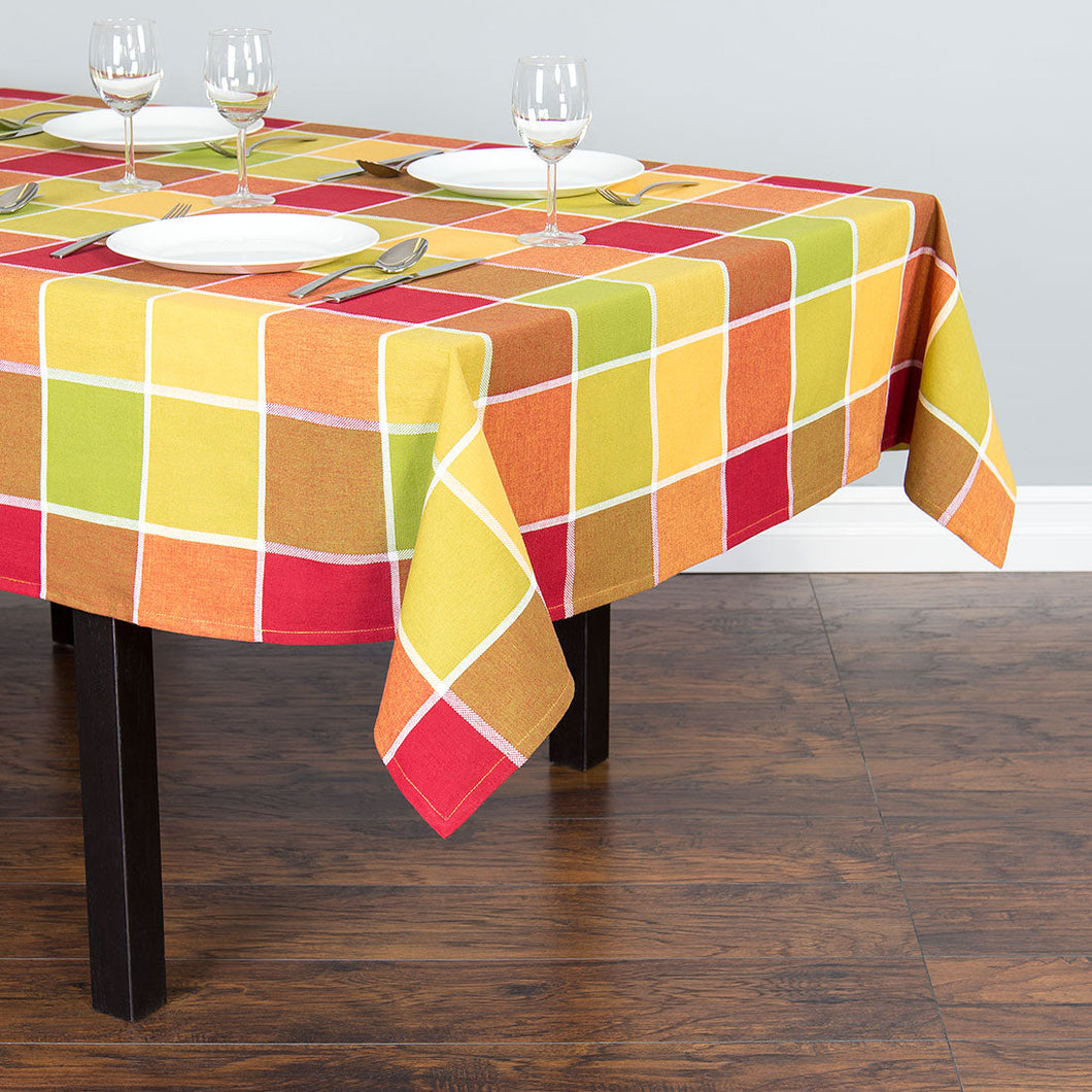 60 X 102 in. Rectangular Autumn Theme Cotton Tablecloth (3 Colors)