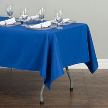 Load image into Gallery viewer, 52 X 112 in. Rectangular Cotton-Feel Tablecloth Royal Blue
