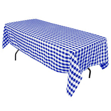 Load image into Gallery viewer, 60 X 126 in. Rectangular Tablecloth Checkered (4 Colors)
