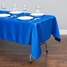 Load image into Gallery viewer, 60 X 102 in. Rectangular Square-Point Damask Tablecloth
