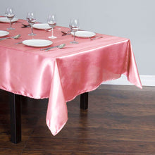 Load image into Gallery viewer, 60 x 102 in. Rectangular Satin Tablecloth Strawberry Ice
