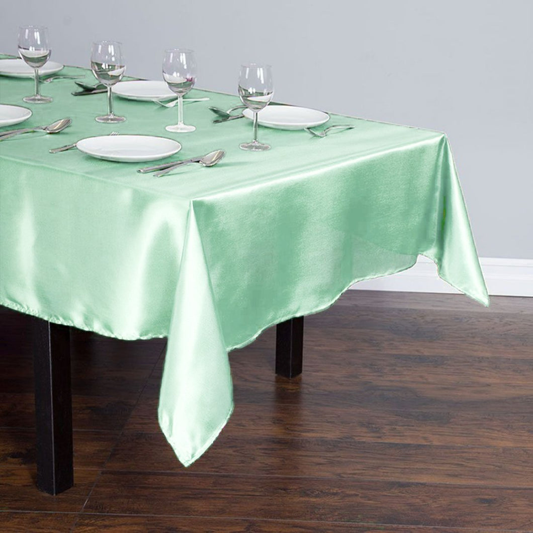 60 X 102 in. Rectangular Satin Tablecloth Hemlock