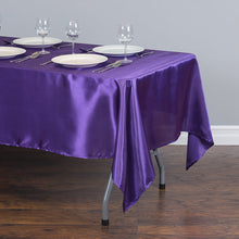 Load image into Gallery viewer, 60 X 126 in. Rectangular Satin Tablecloth (16 Colors)
