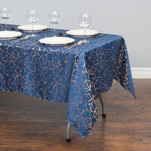 Load image into Gallery viewer, 60 X 102 in. Rectangular Jacquard Scrollwork Tablecloth (5 Colors)
