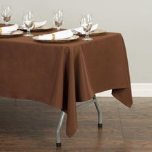 Load image into Gallery viewer, 60 x 126 in. Rectangular Polyester Tablecloth Chocolate
