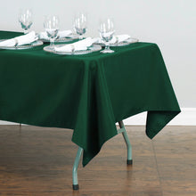 Load image into Gallery viewer, Bargain 60 X 126 In. Rectangular Polyester Tablecloth Hunter Green
