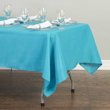 Load image into Gallery viewer, 60 x 126 in. Rectangular Polyester Tablecloth Turquoise
