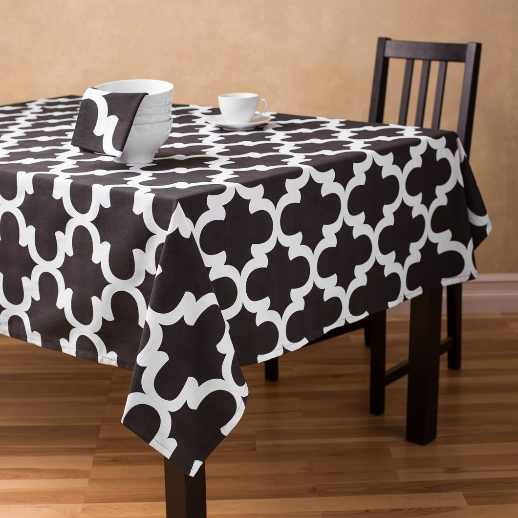 60 X 126 in. Rectangular Trellis Cotton Tablecloth (7 colors)