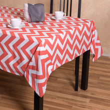 Load image into Gallery viewer, 60 x 84 in. Rectangular Chevron Cotton Tablecloth
