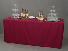 Load image into Gallery viewer, 8 ft. Fitted Polyester Tablecloth (7 Colors)
