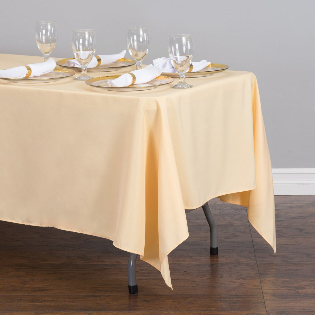 60 X 126 in. Rectangular Polyester Tablecloth Cantaloupe