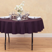 Load image into Gallery viewer, 76 in. Round Cotton-Feel Tablecloth
