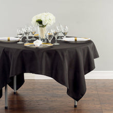 Load image into Gallery viewer, 70 in. Square Polyester Tablecloth Black
