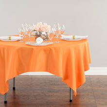 Load image into Gallery viewer, 70 in. Square Polyester Tablecloth Orange
