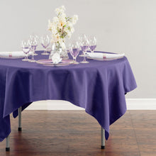 Load image into Gallery viewer, 70 in. Square Polyester Tablecloth Purple
