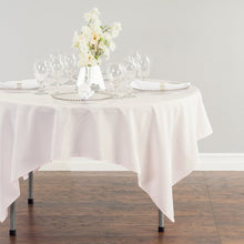 Load image into Gallery viewer, 70 in. Square Polyester Tablecloth Light Pink
