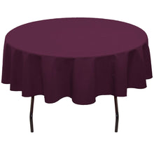 Load image into Gallery viewer, 76 in. Round Cotton-Feel Tablecloth
