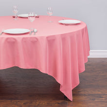 Load image into Gallery viewer, 85 in. Square Polyester Tablecloth Strawberry Ice
