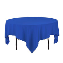 Load image into Gallery viewer, 85 in. Square Polyester Tablecloth Royal Blue
