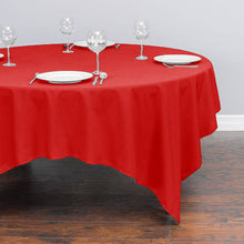 Load image into Gallery viewer, 85 in. Square Cotton-Feel Tablecloth (10 Colors)
