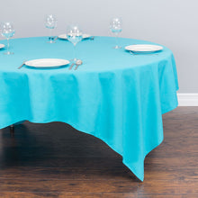 Load image into Gallery viewer, 85 in. Square Cotton-Feel Tablecloth (10 Colors)
