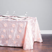 Load image into Gallery viewer, 88 X 130 in. Rectangular Rosette Sequin Tablecloth (3 Colors)
