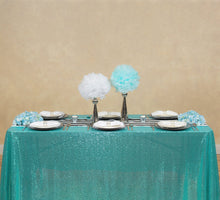 Load image into Gallery viewer, 88 X 154 in. Rectangular Sequin Tablecloth (9 Colors)
