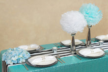 Load image into Gallery viewer, 88 X 154 in. Rectangular Sequin Tablecloth (9 Colors)
