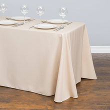 Load image into Gallery viewer, 90 X 132 in. Rectangular with Round Corners Polyester Tablecloth
