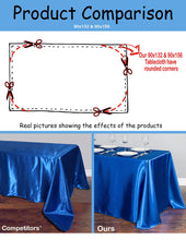 Load image into Gallery viewer, 90 X 156 in. Rectangular Satin Tablecloth Hemlock

