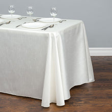 Load image into Gallery viewer, 90 X 156 in. Rectangular Shantung Silk Tablecloth Ivory
