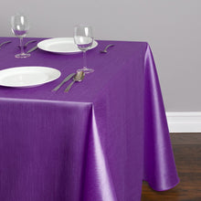 Load image into Gallery viewer, 90 X 156 in. Rectangular Shantung Silk Tablecloth Purple
