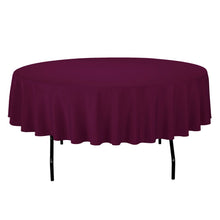 Load image into Gallery viewer, 90 in. Round Cotton-Feel Tablecloth
