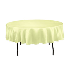 Load image into Gallery viewer, 90 in. Round Satin Tablecloth Tea Green
