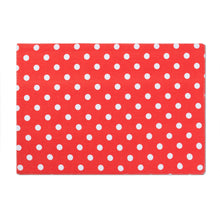 Load image into Gallery viewer, 13 X 19 in. White Polka Dots Cotton Placemats 4/Pack (6 colors)
