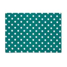 Load image into Gallery viewer, 13 X 19 in. White Polka Dots Cotton Placemats 4/Pack (6 colors)
