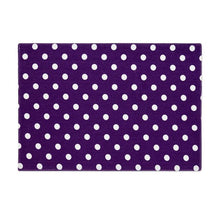 Load image into Gallery viewer, 13 X 19 in. White Polka Dots Cotton Placemats 4/Pack (6 colors)
