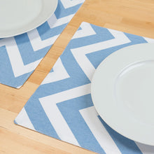 Load image into Gallery viewer, 13 X 19 in. Chevron Cotton Placemats 4/Pack (13 Colors)
