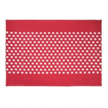 Load image into Gallery viewer, 13 X 19 in. Basketweave Stripe Cotton Placemats 4/Pack (8 Colors)
