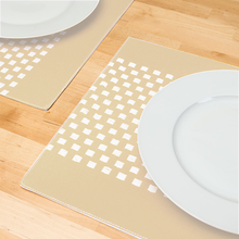 Load image into Gallery viewer, 13 X 19 in. Basketweave Stripe Cotton Placemats 4/Pack (8 Colors)
