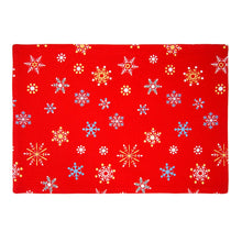 Load image into Gallery viewer, 13 X 19 in. Christmas Holiday Cotton Placemats 4/pack (7 Patterns)
