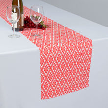 Load image into Gallery viewer, 13 X 90 in. Coral Diamond Print Table Runner
