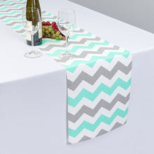 Load image into Gallery viewer, 13 X 90 in. Chevron Cotton Table Runner (10 Colors)
