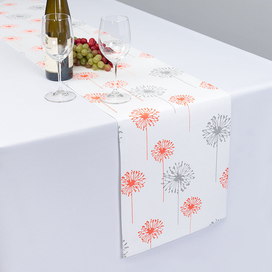 13 x 90 in. Dandelion Cotton Table Runner (3 Colors)