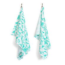 Load image into Gallery viewer, 18 x 28 in. Paisley Cotton Kitchen Towels 2/Pack (10 Colors)
