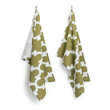 Load image into Gallery viewer, 18 x 28 in. Trellis  Cotton Kitchen Towels 2/Pack (12 Colors)
