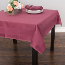 Load image into Gallery viewer, 54 in. Satin Band Square Cotton Tablecloth (7 Colors)
