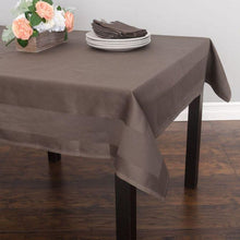 Load image into Gallery viewer, 54 in. Satin Band Square Cotton Tablecloth (7 Colors)
