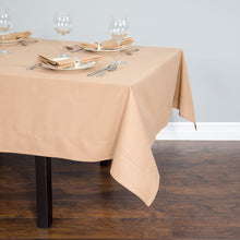 Load image into Gallery viewer, 60 x 126 in. Rectangular Hemstitch Cotton Tablecloth (3 Colors)
